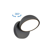 Black LED Outdoor Wall Light W1571 20W 3000K IP65(TEKLED)
