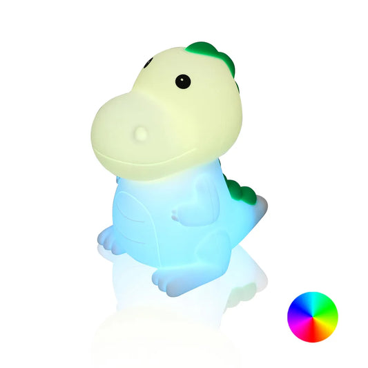 Adorable LED Rechargeable Night Light with Timer and Color-Changing Options