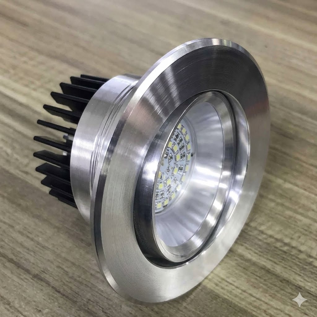 SpotLED COB 02x5W 6000K CHROME (TEKLED)