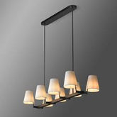 Chandelier MD21456/8 8XE14 BLCK L1200MM