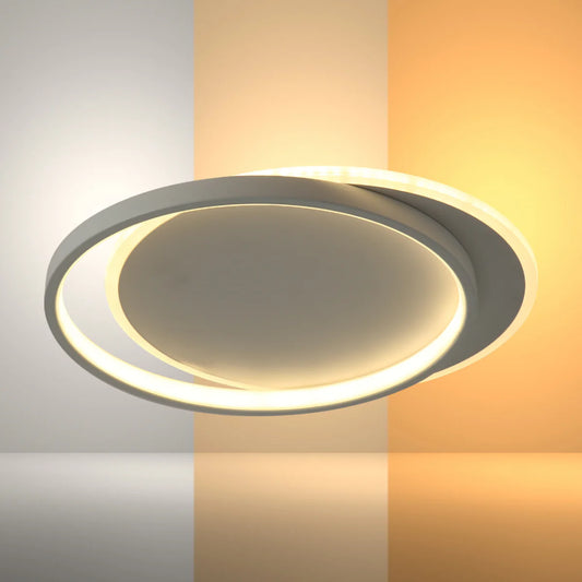 Dual-Ring LED Flush Ceiling Light