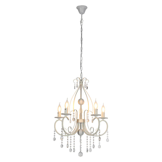 Gallardos Minimal Chandelier Ceiling Light with Crystal Beads