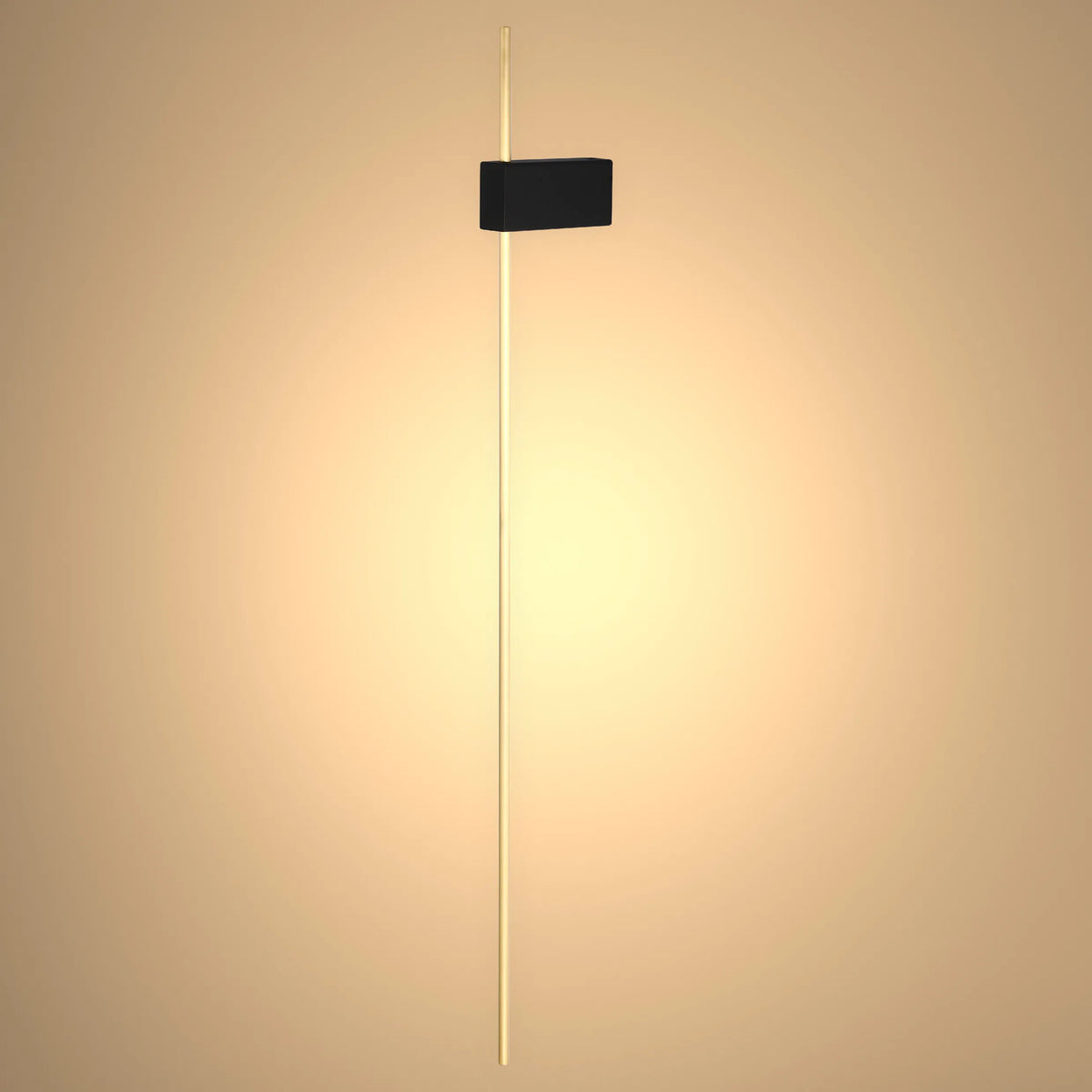 Aurora Slimline LED Wall Light Modern Minimalist Dimmable Wall Sconce in Black & Gold