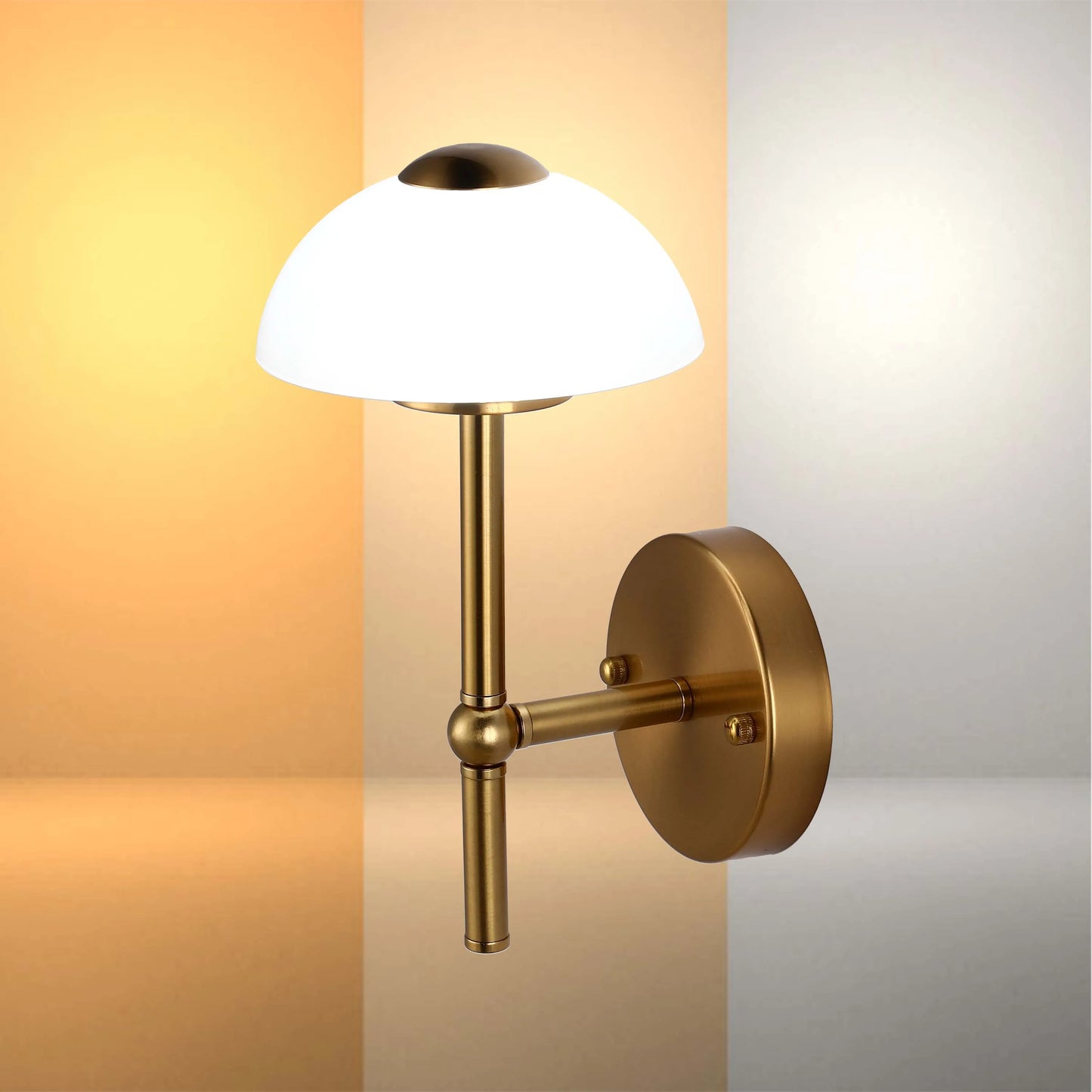 Mushroom Glass Wall Light – Integrated 5W LED, 3CCT Switchable