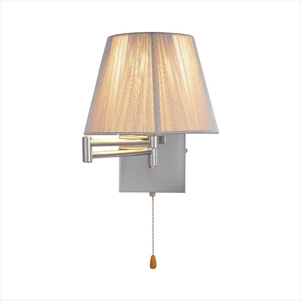 Metal Swing Arm Frustum Wall Light with Pull Down Switch