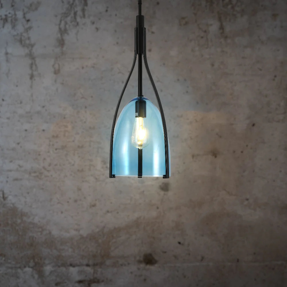 Havana Bell Glass Pendant Light