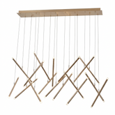 BLACK CHANDELIER MD20047-17 3000K (TEKLED)