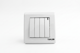PRIME WHITE 4 GANG 2 WAY SWITCH (TEKLED)
