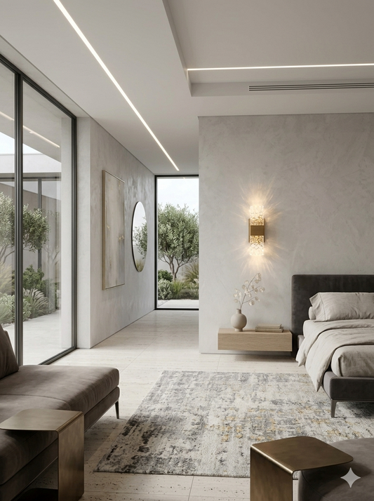 LED Wall Lamp HLB40200-1 Antique Brass 4W 3000K (TEKLED)