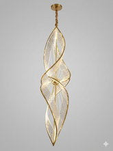 LED PENDANT LIGHT HLD40199-1 GOLD 50W 3000K D400XH1600 (TEKLED)