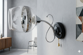 Wall Lamp 32381 1xE27 CHROME+BLACK (TEKAVIZE)