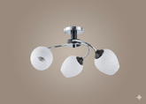 Chandelier 32420 3xE27 CHROME+BLACK (TEKAVIZE)