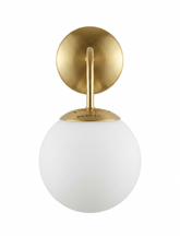 Wall Lamp SY8739-1W GOLD + WHITE GLASS E27 (TEKAVIZE)