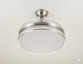 Chandelier LED 9067 36W Chrome s ventilatorom (TEKFAN)