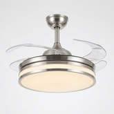 Chandelier LED 9067 36W Chrome s ventilatorom (TEKFAN)