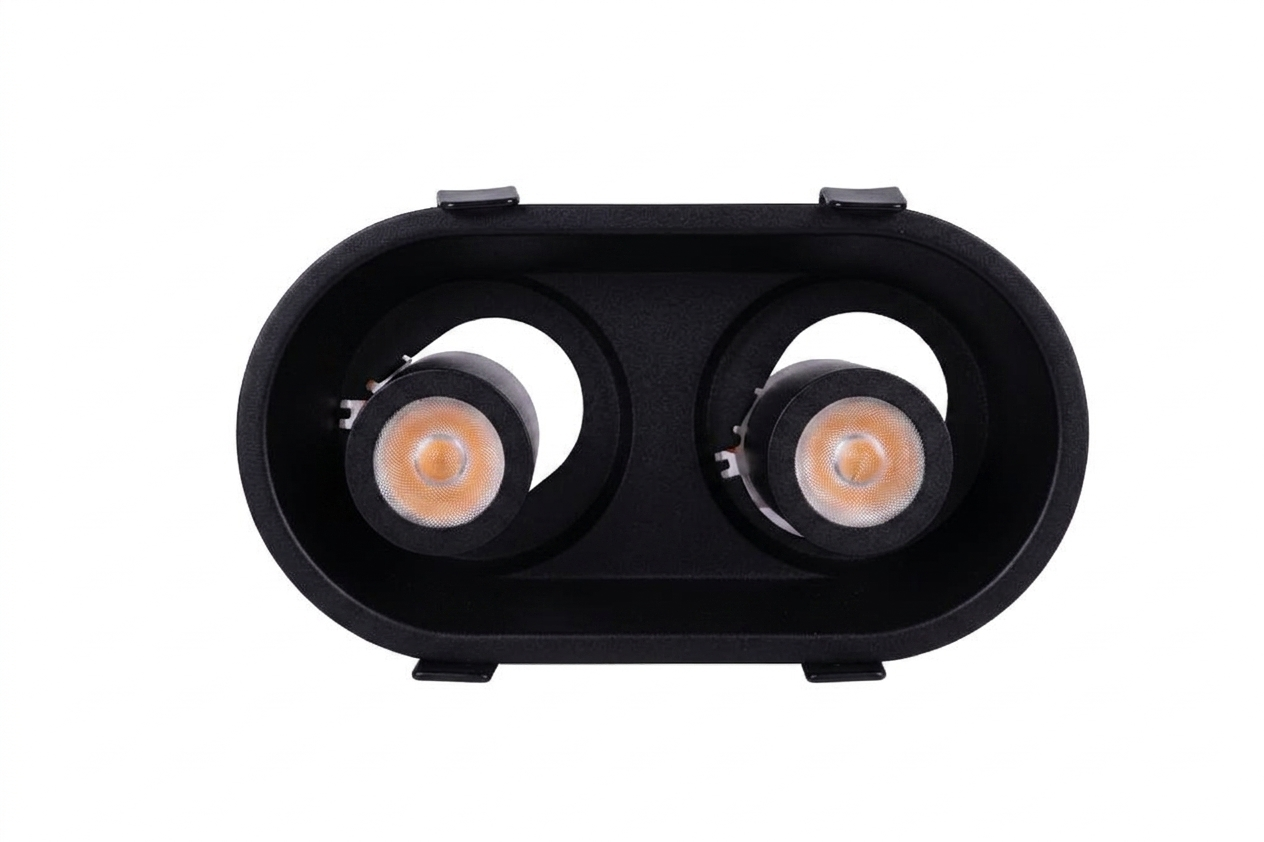 LED DOWNLIGHT ADJUSTABLE GIMBAL 2*7W 4000K (TEKLED)