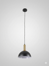 PENDANT LAMP MMD24064B-1 BLACK+BRASS 1XE27 (TEKLED)