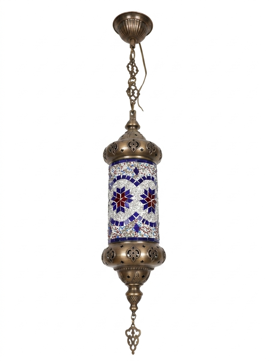 Exotic M-601 E14 Mosaic Cylinder Pendant Light