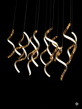 LED PENDANT LIGHT HLD40201A-14 GOLD 45W 3000K L800XW300XH1500 (TEKLED)