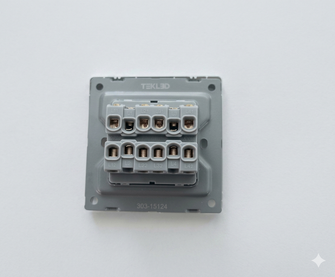 PRIME WHITE 4 GANG 2 WAY SWITCH (TEKLED)
