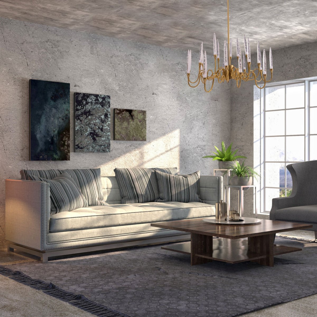 More interior usage of Candle French Mediterranean Tiered Gold Finishing Chandelier Ceiling Light with 20xG4 | TEKLED 159-17518