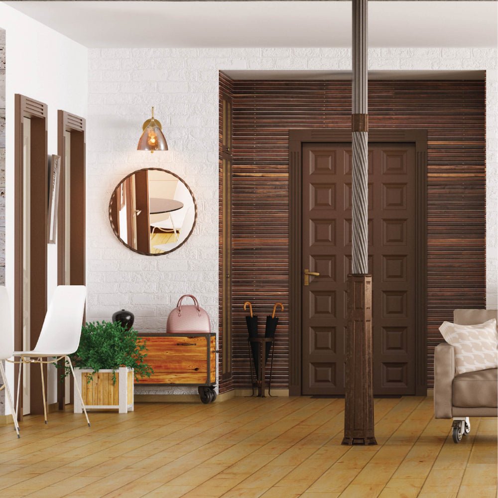 More interior usage of Amber Cone Glass Gold Wall Light E27 Pull Down Switch | TEKLED 151-19772