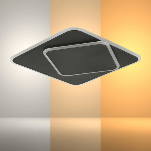 Layered Square LED Flush Ceiling Light