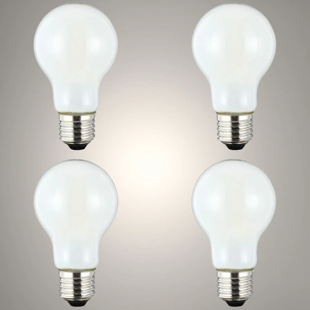 LED Bulb A60 GLS E27 Frosted Glass Pack of 4