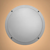 Fool Moon Eyelid LED Diecast Aluminium Round Wall Lamp 20W Cool White 4000K IP54 Grey 275mm