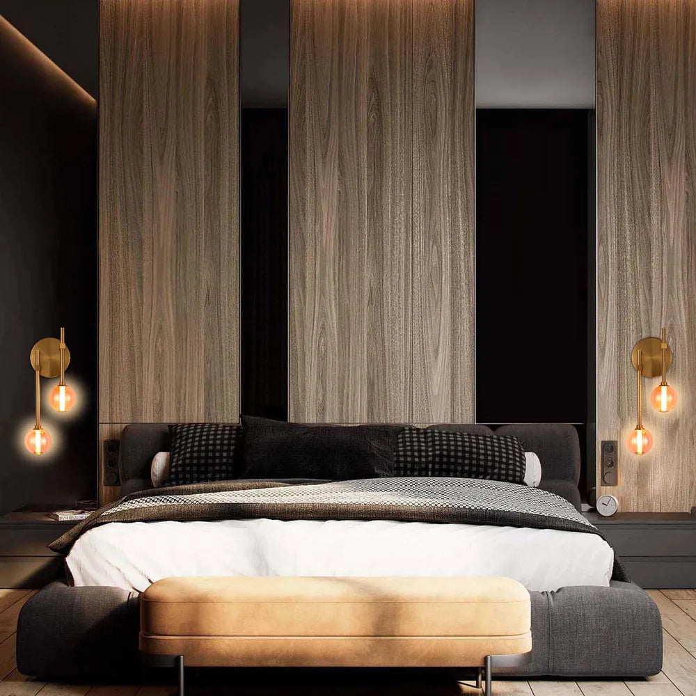 LED Wall Light TEKLED LED Wall Light 39308-2A Clear Glass 3000K(TEKLED)-151-20048--151-20048