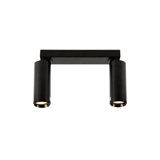 Virmo Rotatable Long Cylinder GU10 Spotlight Square or Linear Rose Side Connected Black