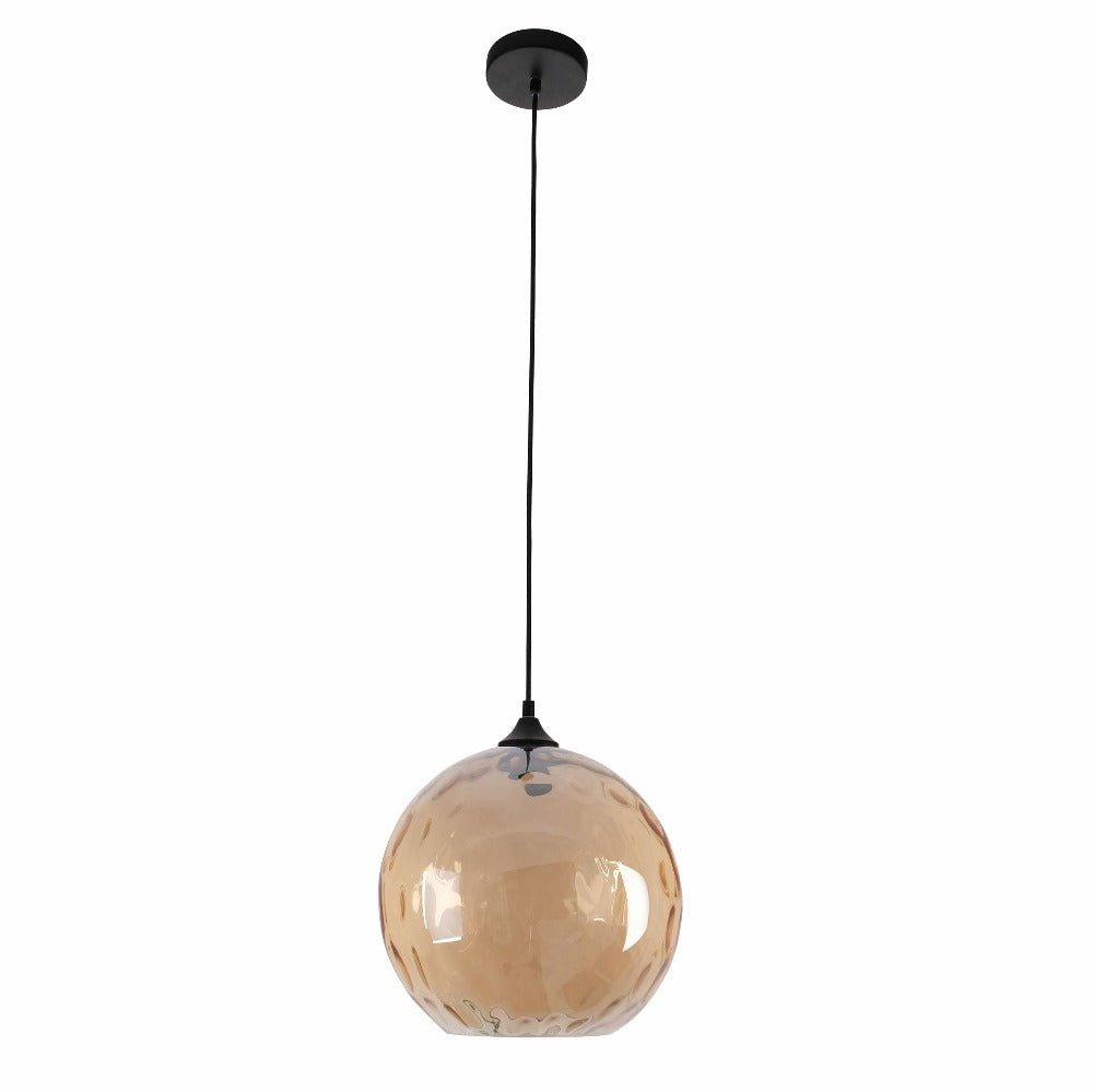 Celestial Dimpled Glass Globe Pendant Ceiling Light