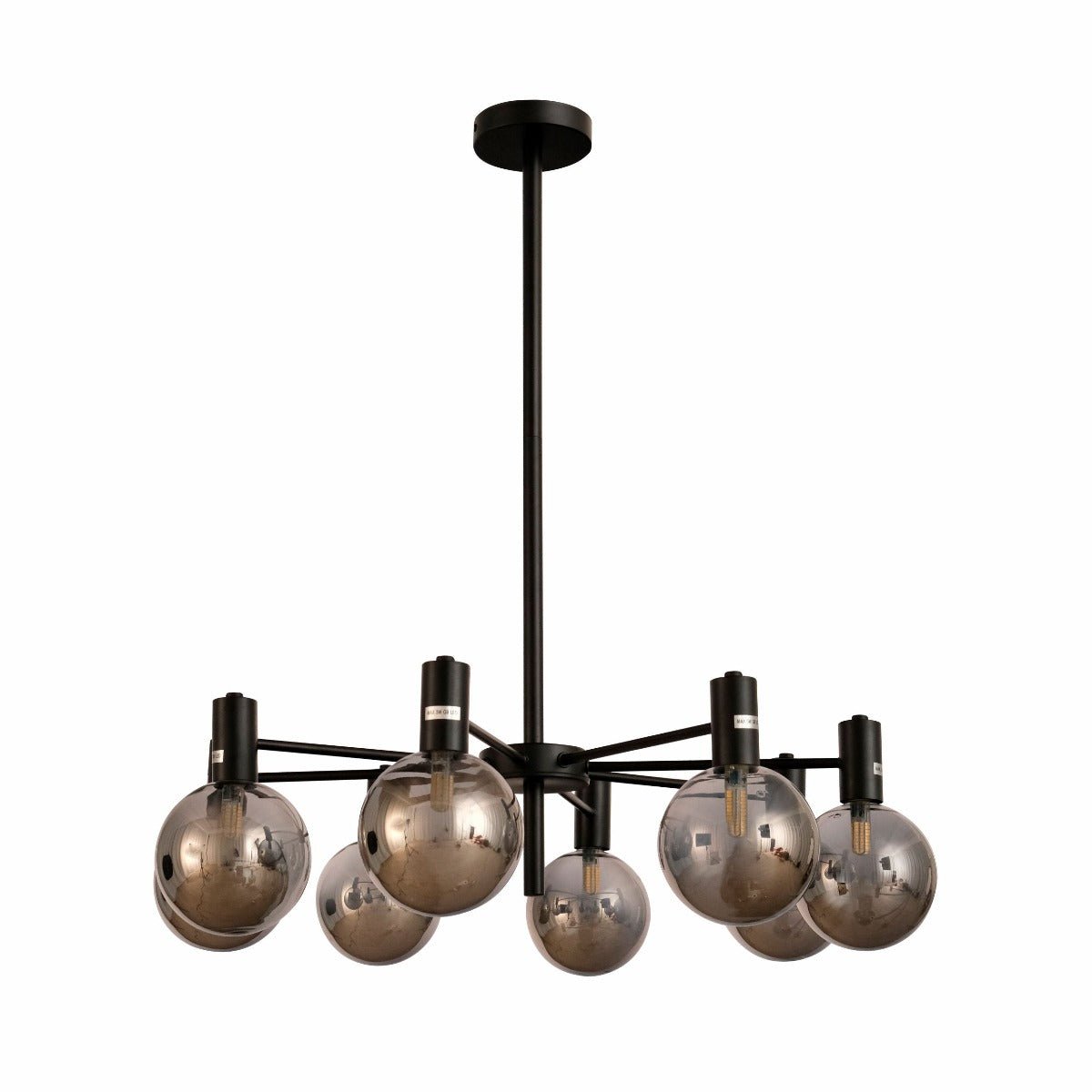 Black and Smoky Chandelier Ceiling Light G9 Fitting