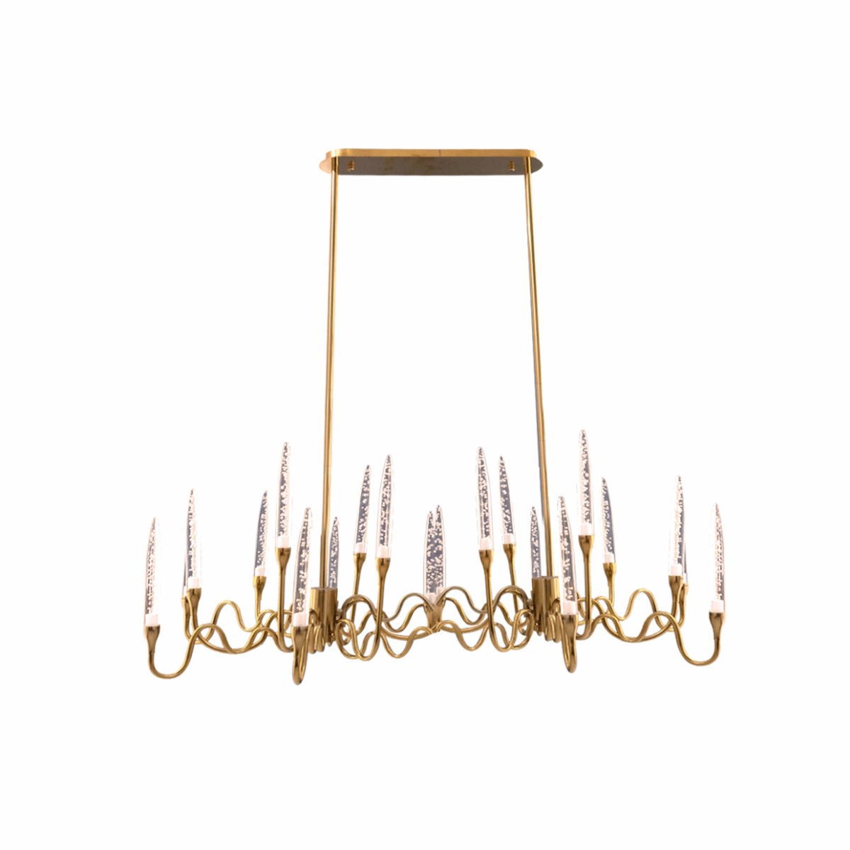 Main image of Candle French Mediterranean Tiered Gold Finishing Kitchen Island Chandelier Ceiling Light with 20xG4 | TEKLED 159-17520