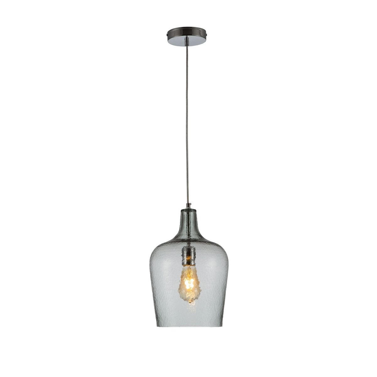 Vase Silhouette Textured Schoolhouse Pendant Ceiling Light