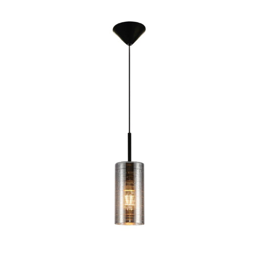 Jupiter Copper-Silver-Gold Cylinder Glass Pendant Ceiling Light E27 Fitting