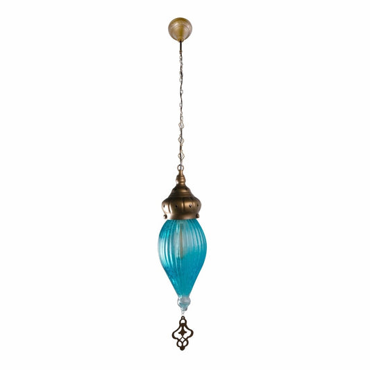 Moroccan Style Antique Brass Glass Oriental Ceiling Pendant Light E27