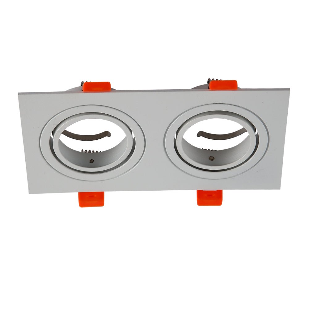 Rectangle Recessed Tilt Downlight Frame GU10