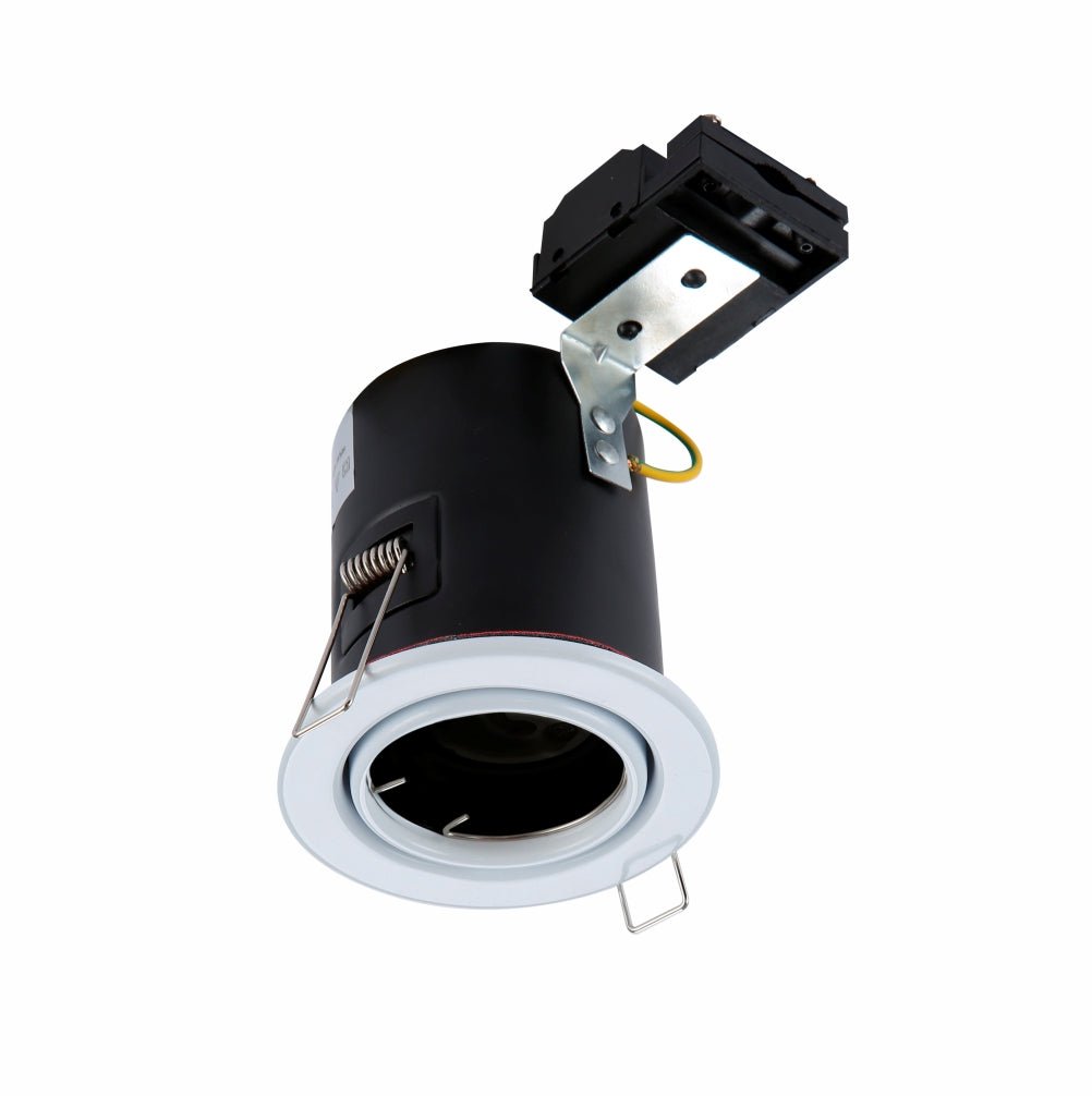 Tilt Pressed Steel Fire Rated Downlight IP20 GU10 Fitting