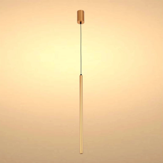 Slim Cylindrical Pendant Light - 5W, 4000K Cool White, IP20