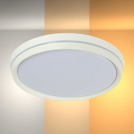 Modern Flush Mount Ceiling Light with Decorative Ring Accent