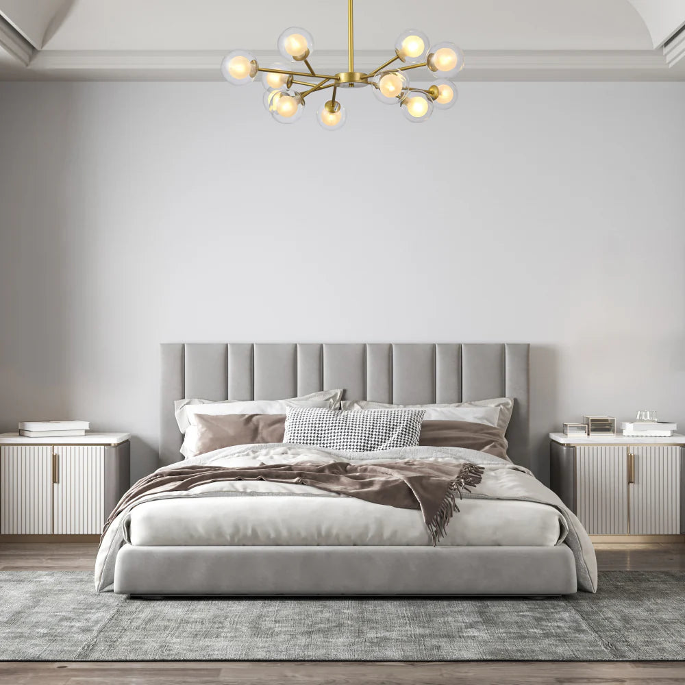 Interior use of Modern Gold Ceiling Light with Double-Layered Globes | TEKLED 158-19710