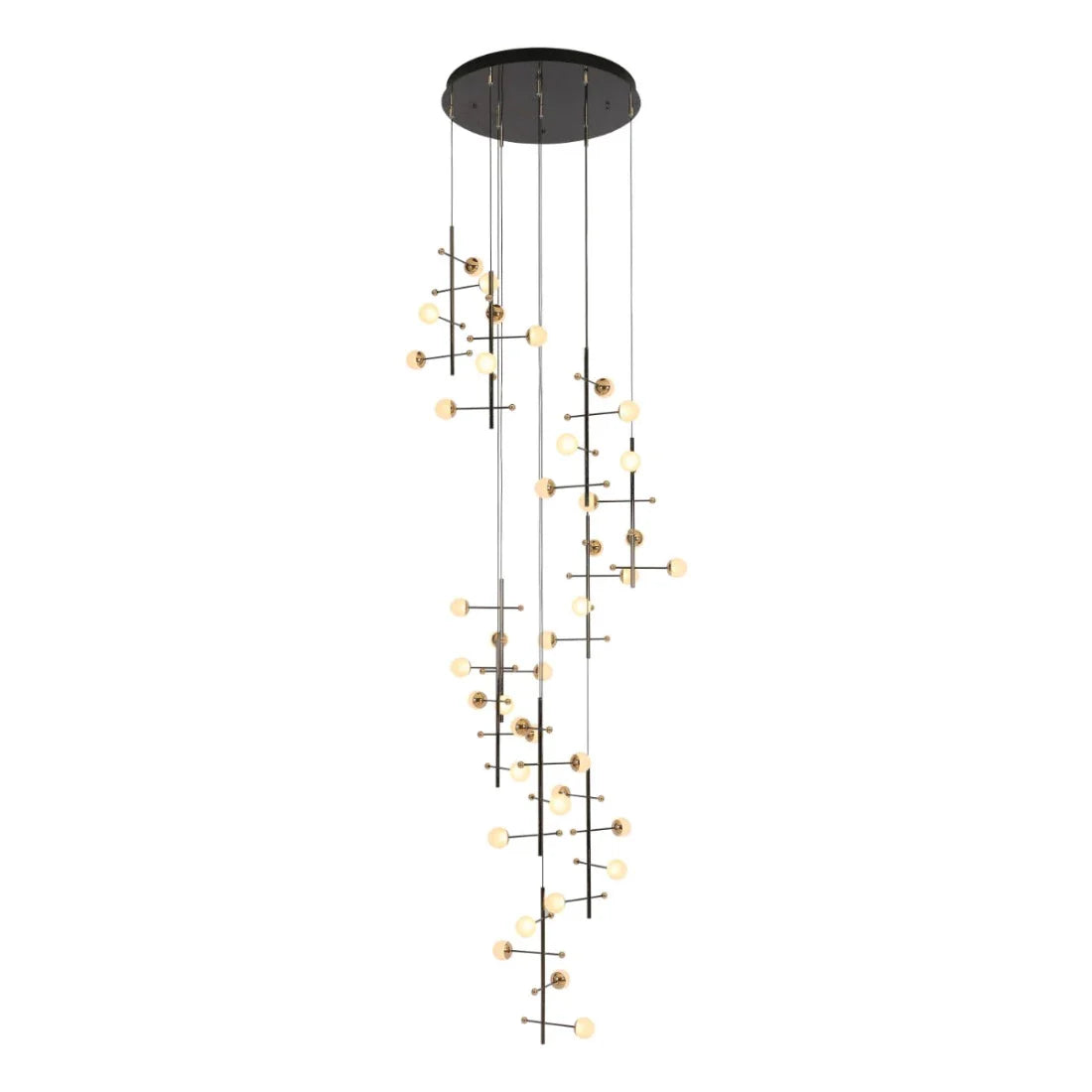 Main image of Modern Spacious Chandelier Ceiling Light Gold 159-18156