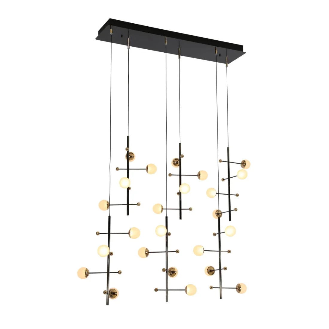 Main image of Modern Spacious Chandelier Ceiling Light Gold 159-18157
