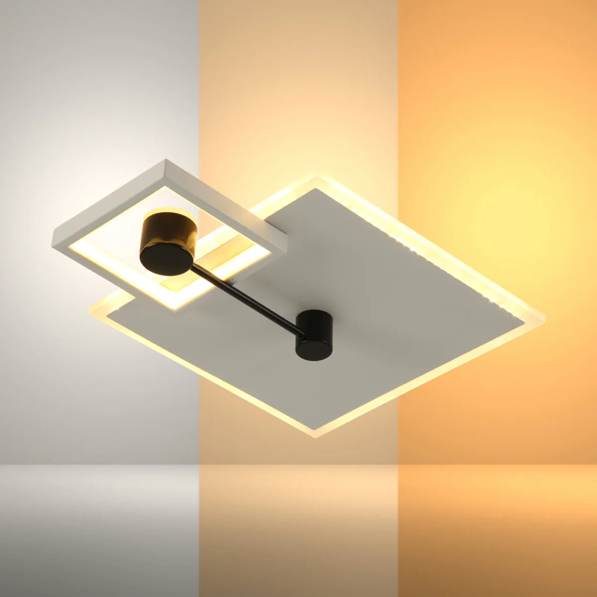 Modern Squared LED Flush Ceiling Fixture