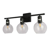 Main image of Modern-Vintage Wall Light with Clear Globes | TEKLED 151-19552