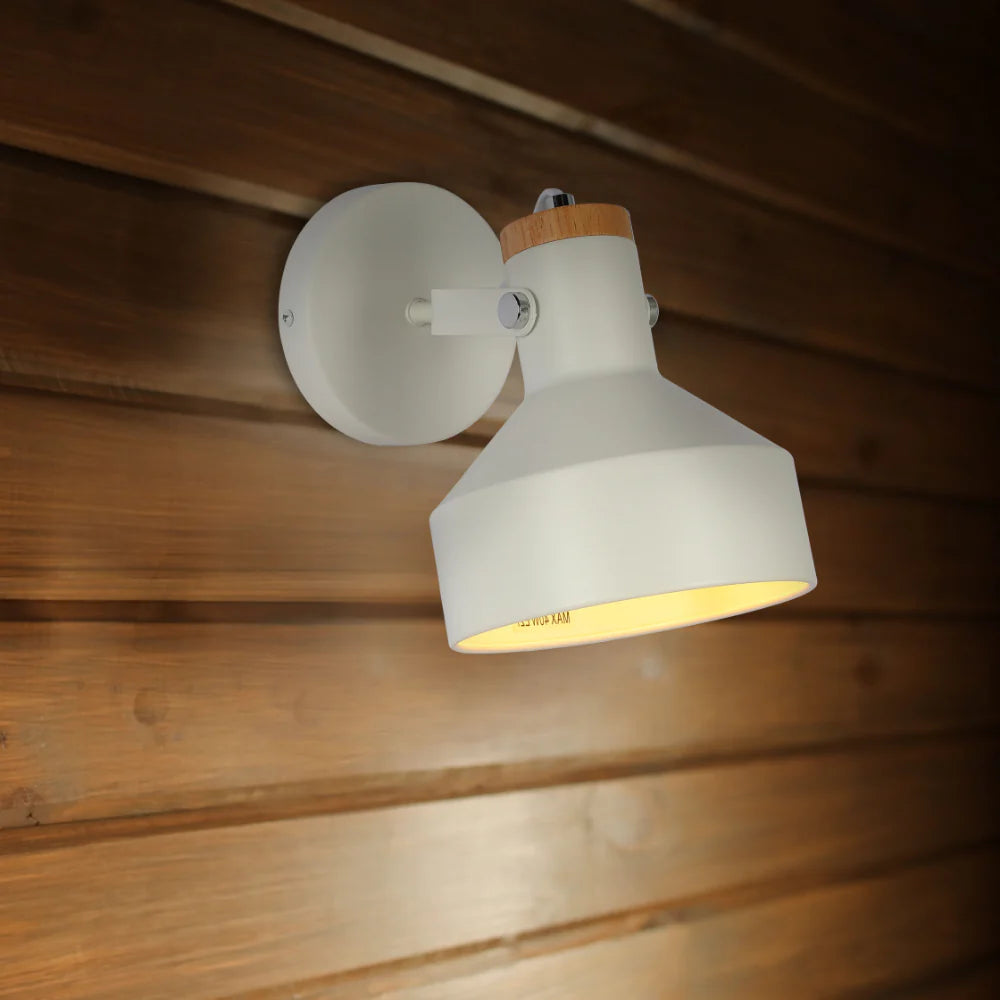Nordic Wood Accent Wall Light