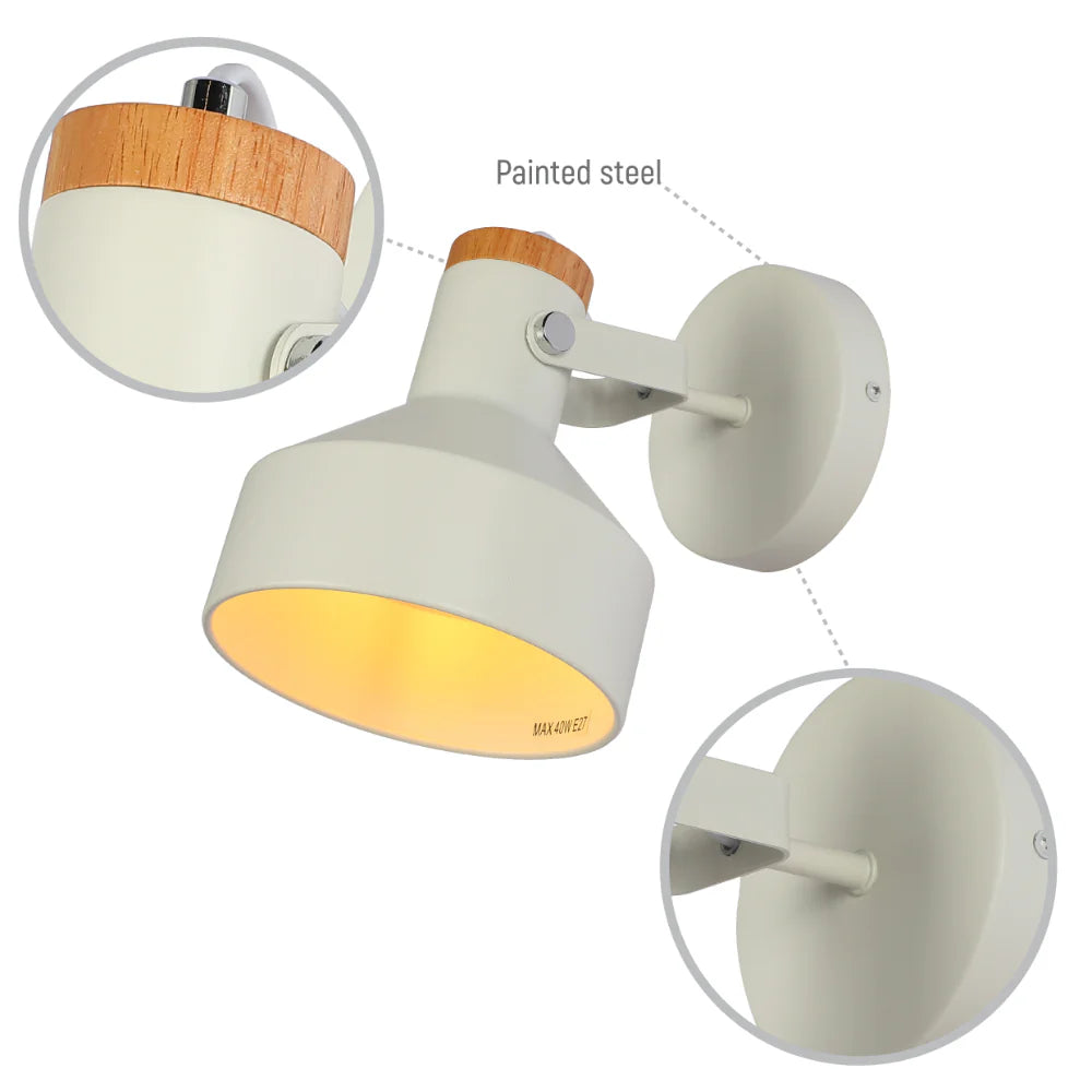 Nordic Wood Accent Wall Light