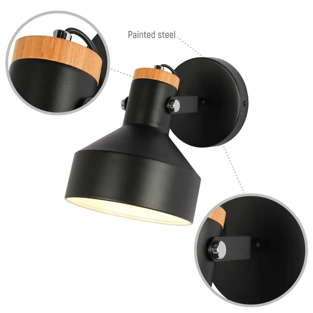 Nordic Wood Accent Wall Light