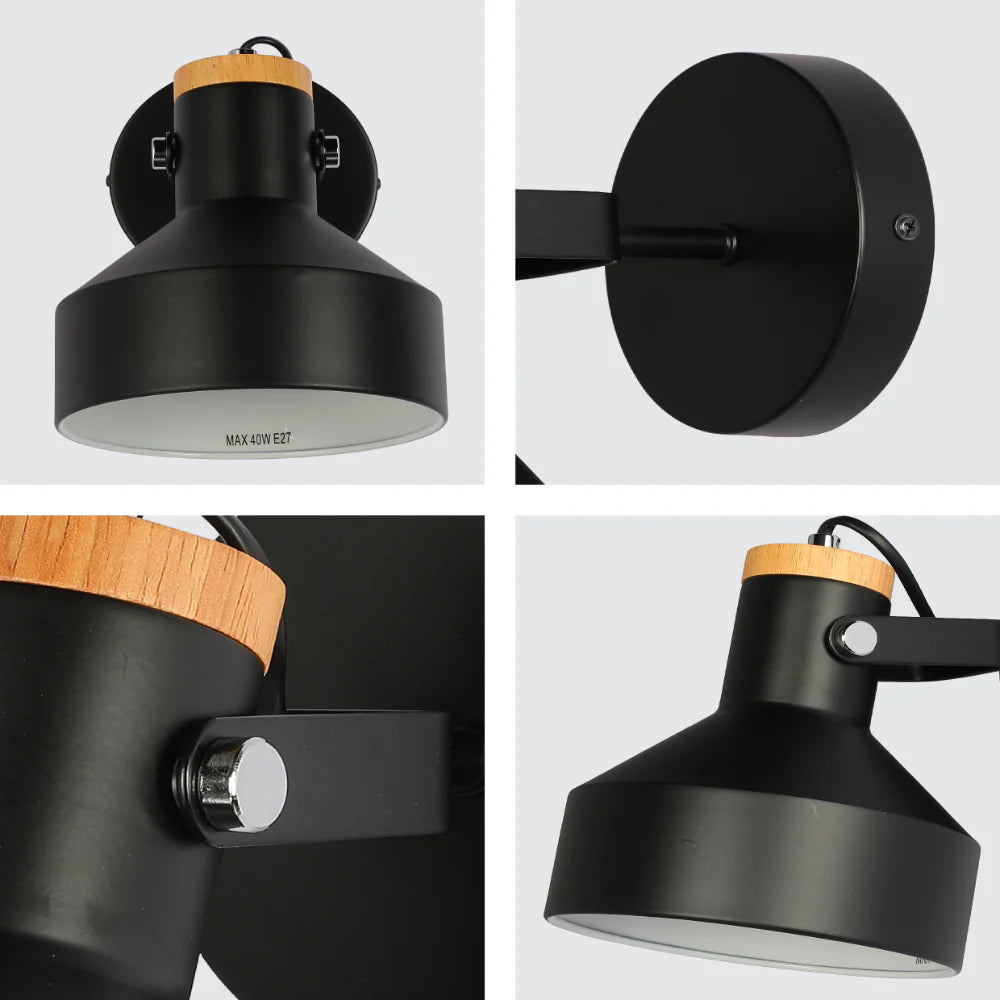 Nordic Wood Accent Wall Light